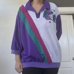 Vtg. Capistrano Pull Over Colorblock top